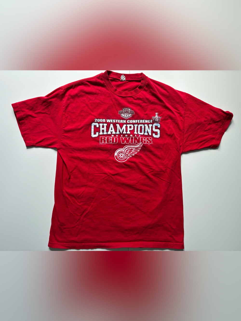 2008 Detroit Red Wings Conference Champion T-Shirt - Size XL